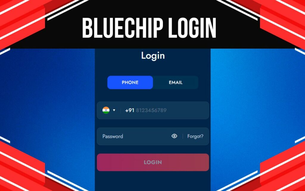 Bluechip India Login option