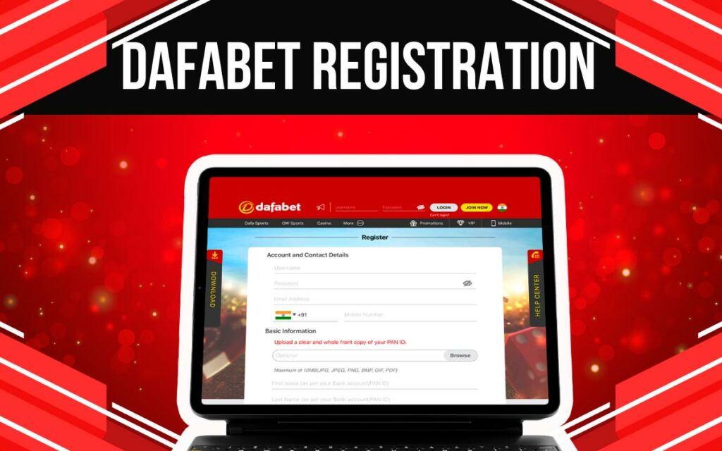 Dafabet registration is a simple process