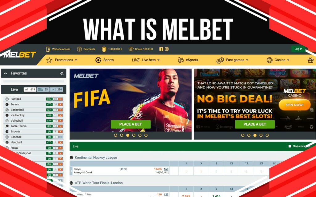 Melbet offers a variety of sports betting